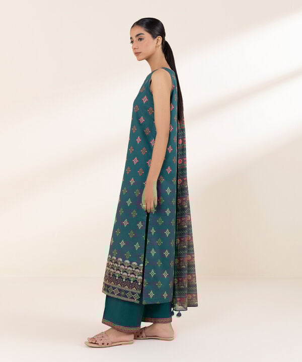 SAPPHIRE 3 PIECE -EMBROIDERED LAWN SUIT