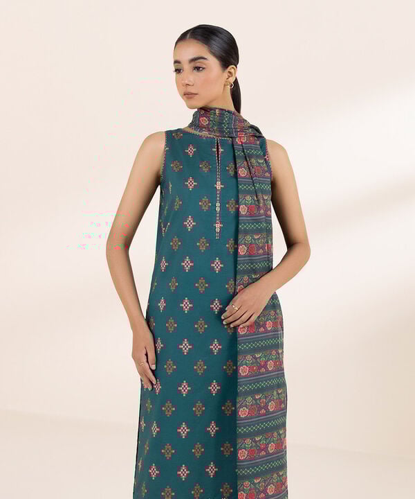 SAPPHIRE 3 PIECE -EMBROIDERED LAWN SUIT