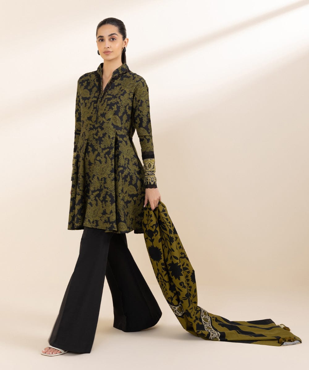 SAPHIRE 3 PIECE -PRINTED KHADDAR SUIT