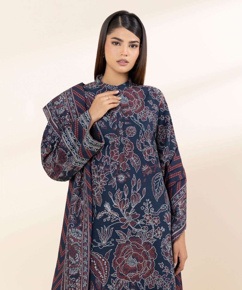SAPPHIRE 3 PIECE -PRINTED KHADDAR SUIT