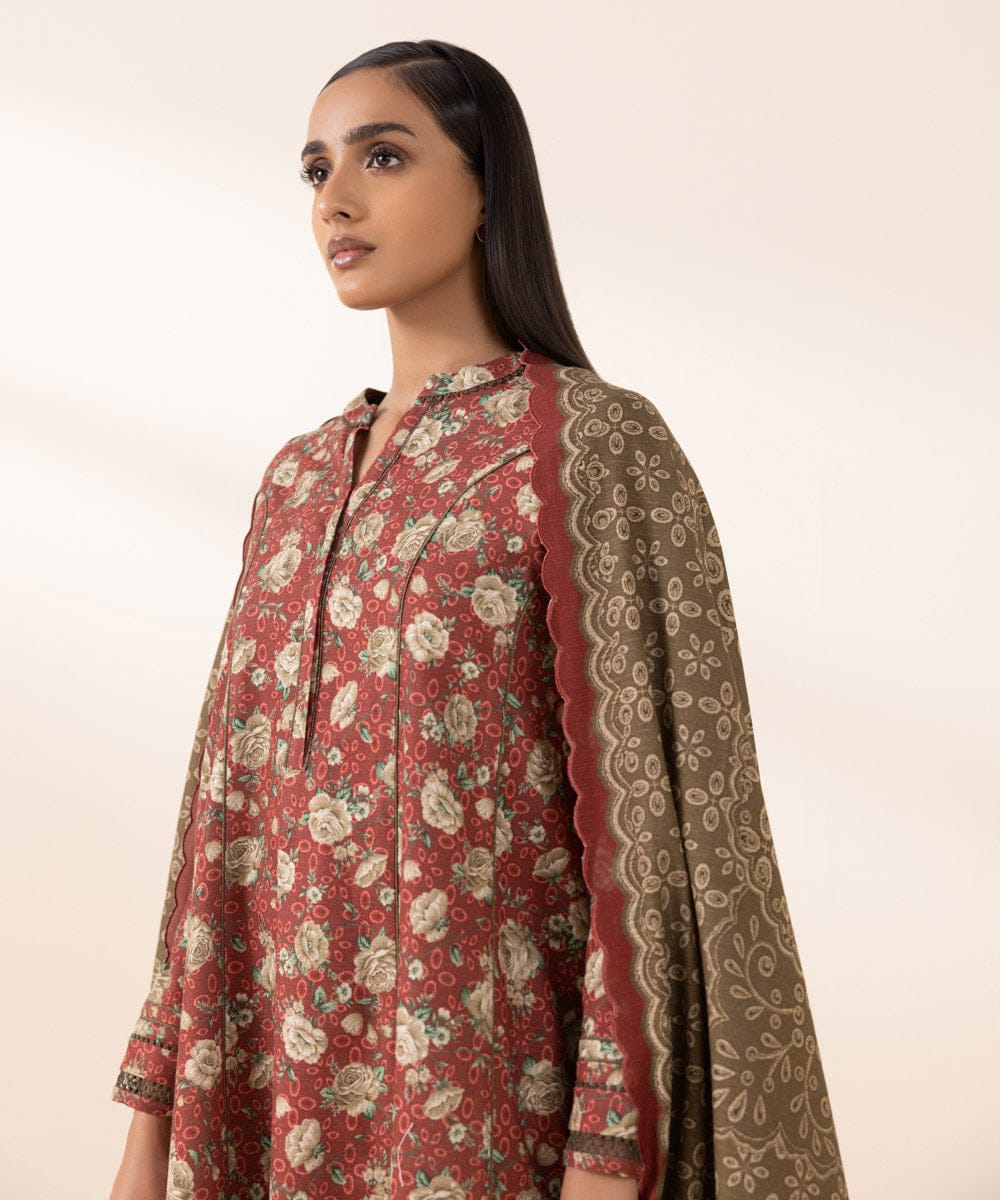 SAPPHIRE 3 PIECE -PRINTED KHADDAR SUIT