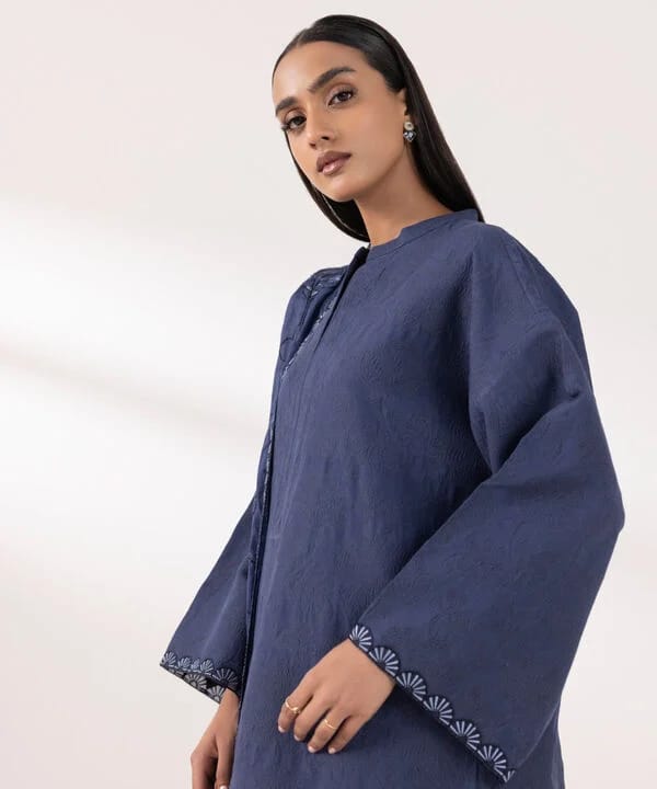 SAPPHIRE 3 PIECE - EMBROIDERED JACQUARD SUIT