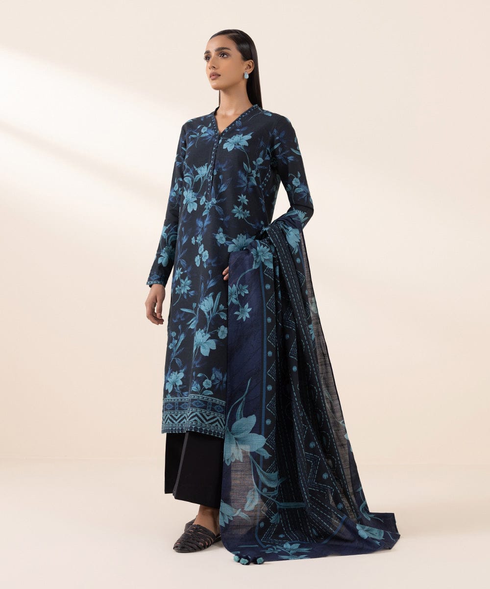 SAPPHIRE 3-PIECE KHADDAR SUIT