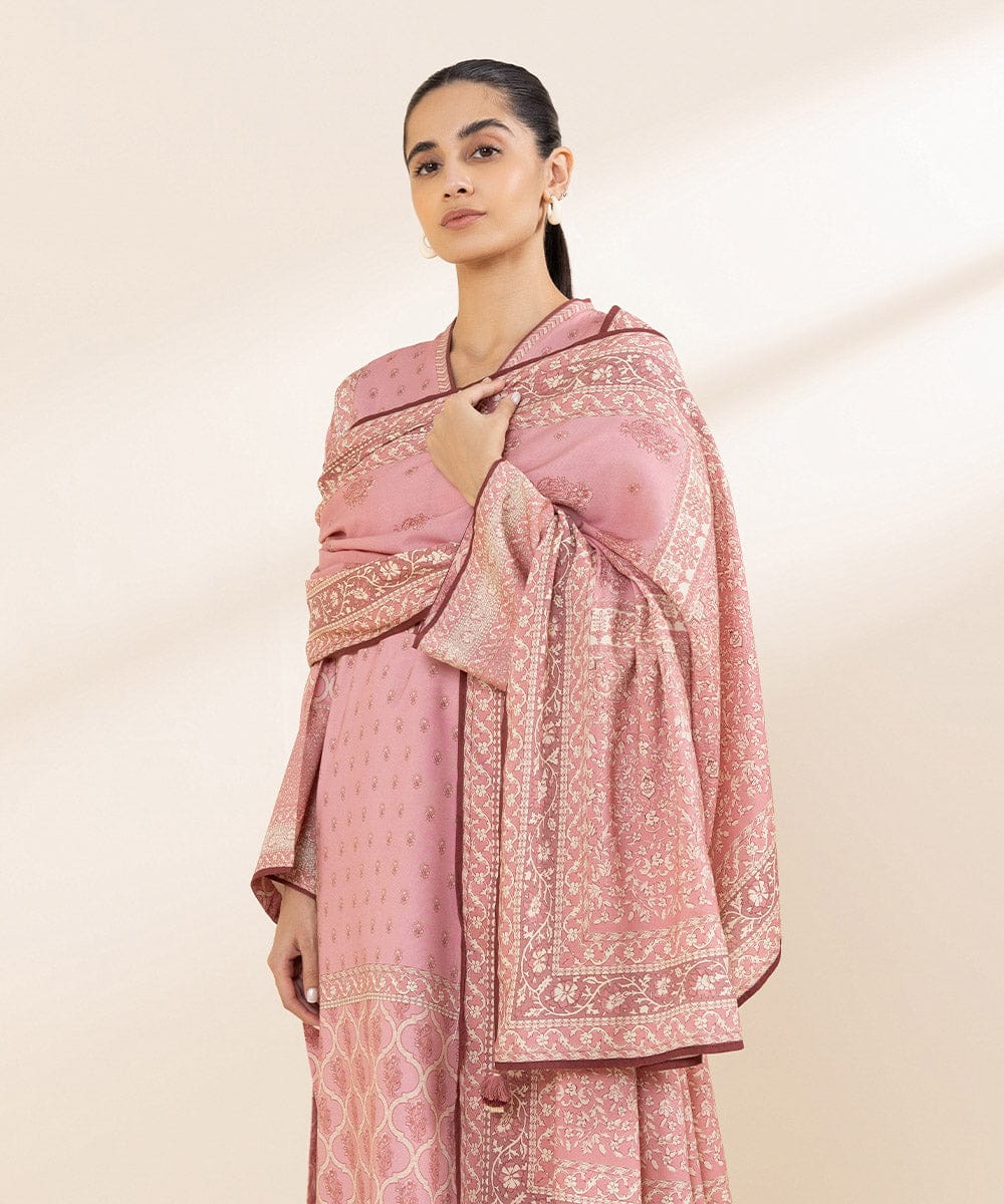 SAPPHIRE 3 PIECE -PRINTED LINEN SUIT