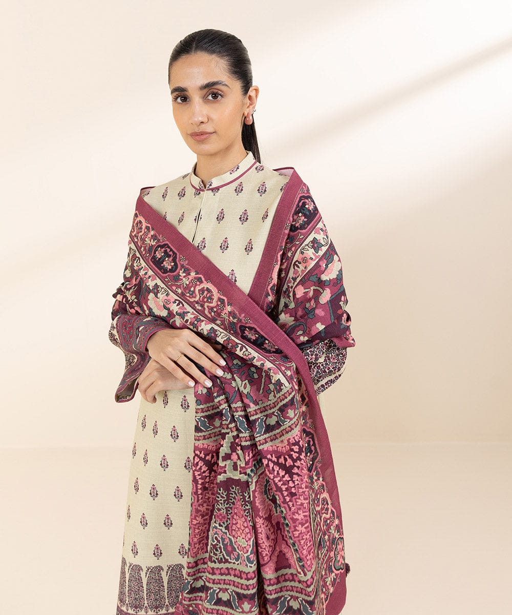 SAPPHIRE 3 PIECE -PRINTED KHADDAR SUIT