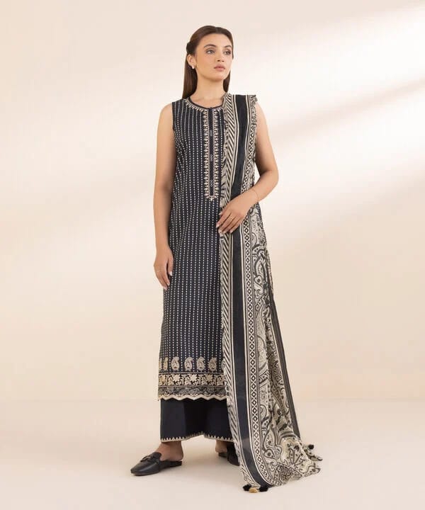 SAPPHIRE 2 PIECE -EMBROIDERED LAWN SUIT