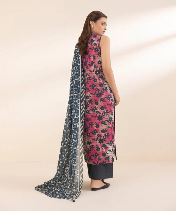 SAPPHIRE 3 PIECE -EMBROIDERED COTTON SUIT