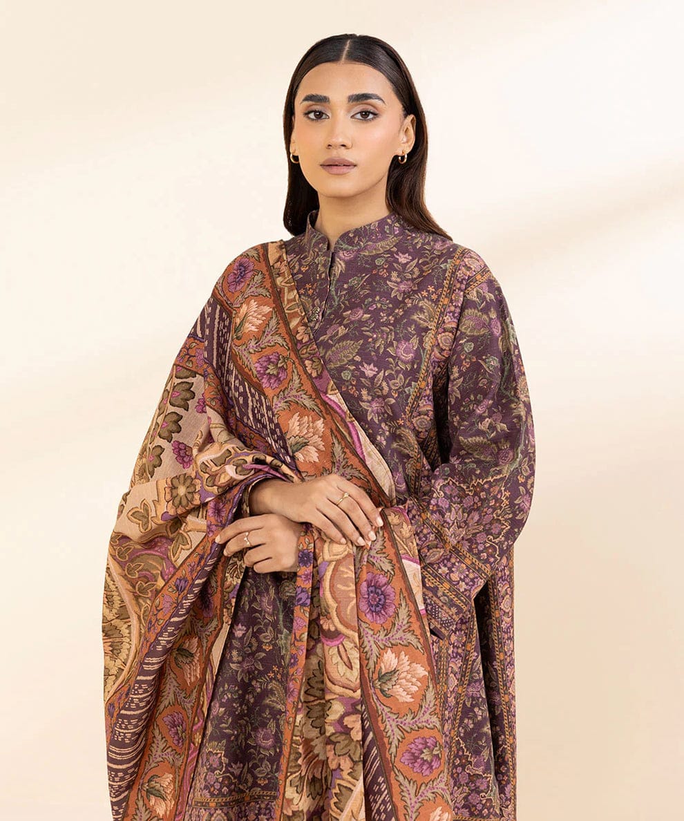 SAPPHIRE 3 PIECE -PRINTED KHADDAR SUIT