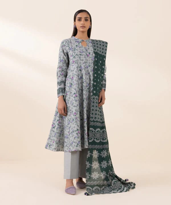 SAPPHIRE 3 PIECE -PRINTED KHADDAR SUIT