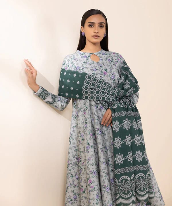 SAPPHIRE 3 PIECE -PRINTED KHADDAR SUIT