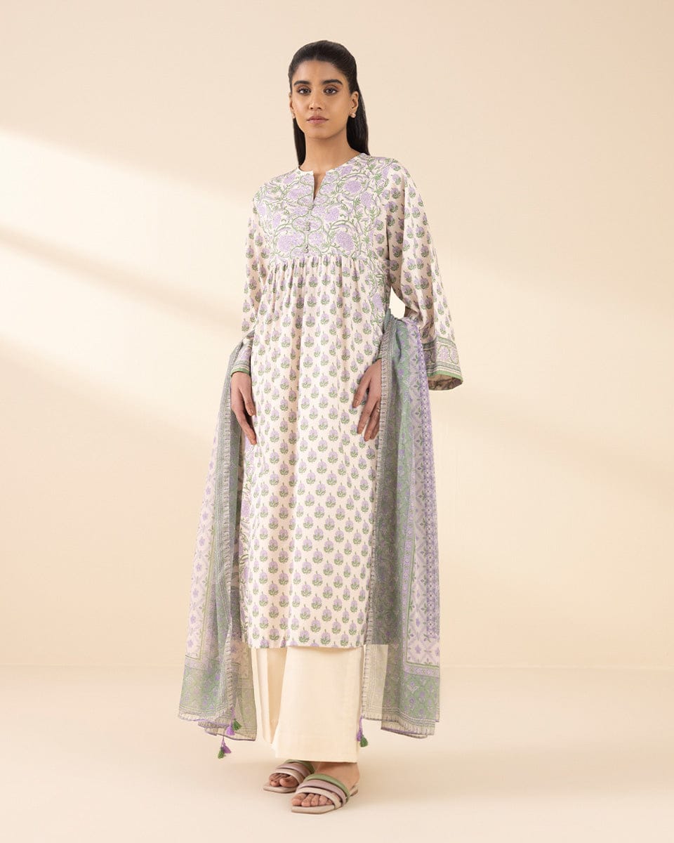 SAPPHIRE 2 PIECE -PRINTED ZARI LAWN SUIT