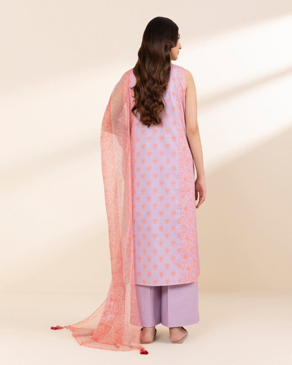 SAPPHIRE 3 PIECE -PRINTED LAWN SUIT