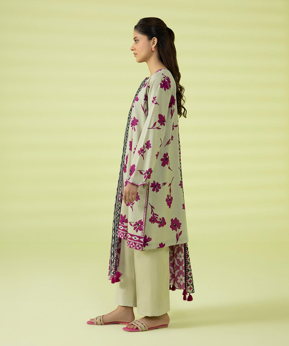 SAPPHIRE 3 PIECE -PRINTED LAWN SUIT