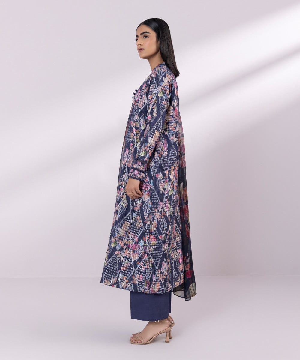 SAPPHIRE 3 PIECE -PRINTED JACQUARD SUIT