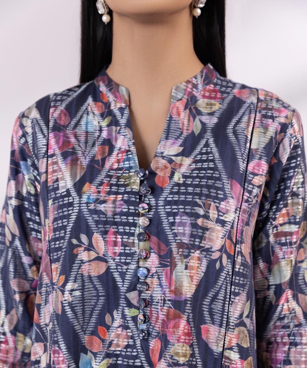 SAPPHIRE 3 PIECE -PRINTED JACQUARD SUIT