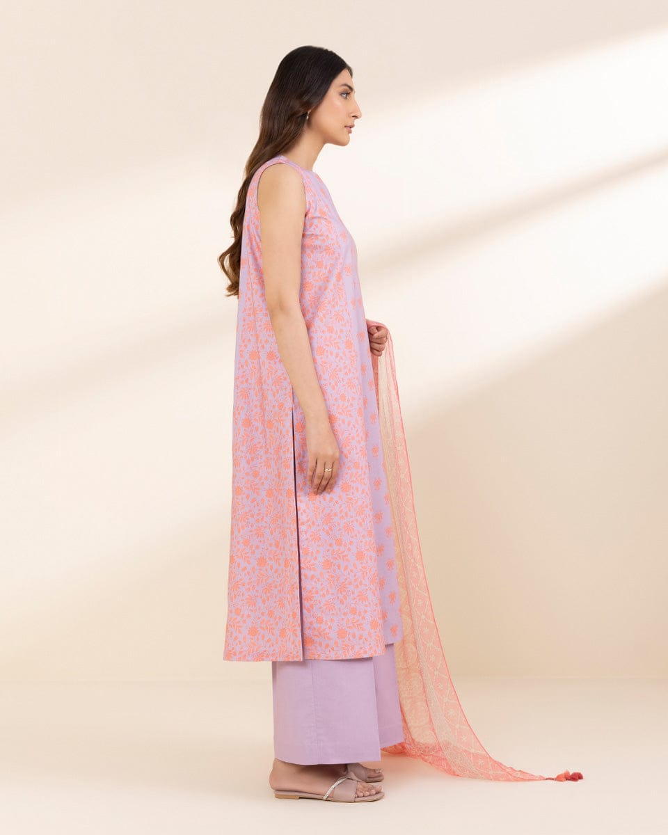 SAPPHIRE 3 PIECE -PRINTED LAWN SUIT