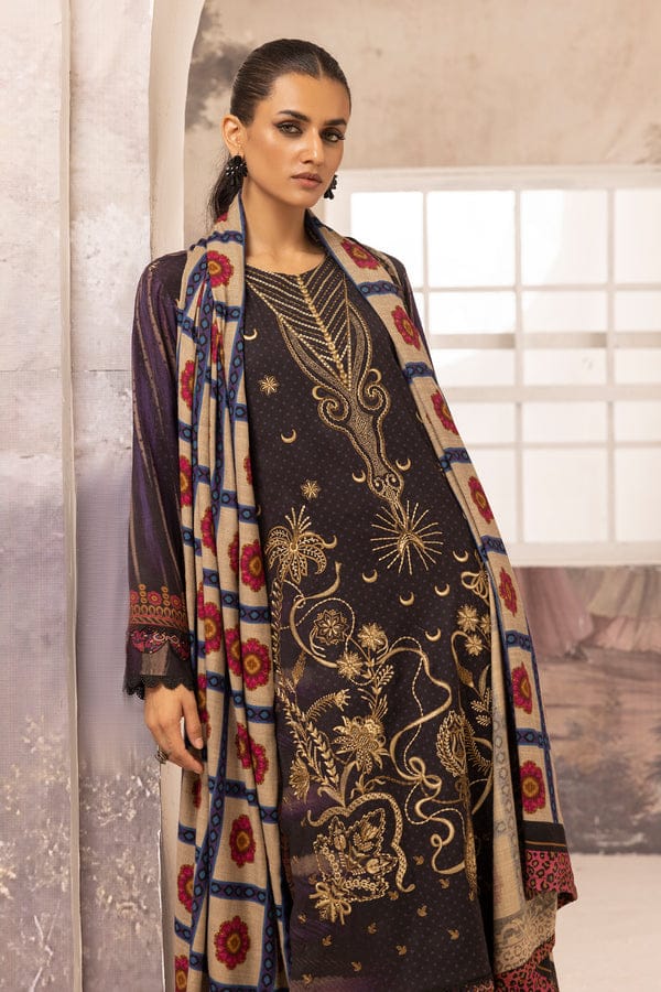 JOHRA EMBROIDERED PRINTED WINTER COLLECTION WITH DIGITAL PRINTED SHAWL