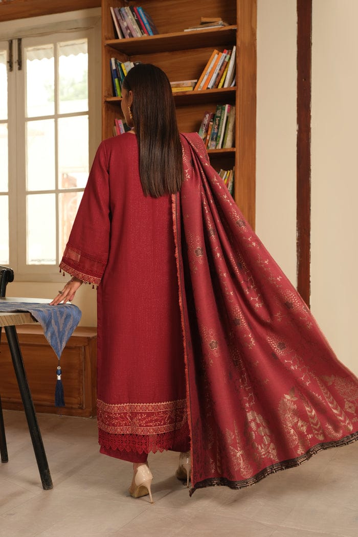 JOHRA EMBROIDERED WINTER COLLECTION WITH JACQUARD SHAWL