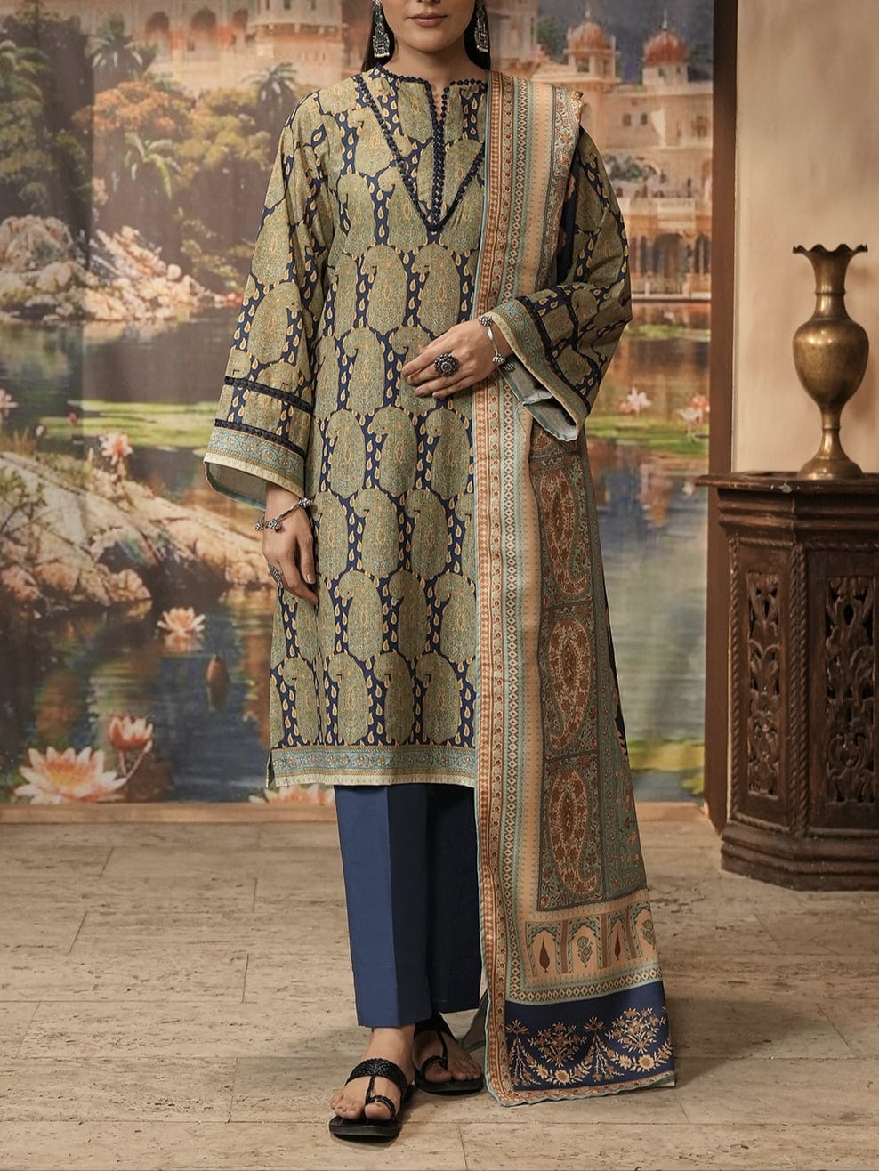 ZELLBURY KHADDAR 3PC