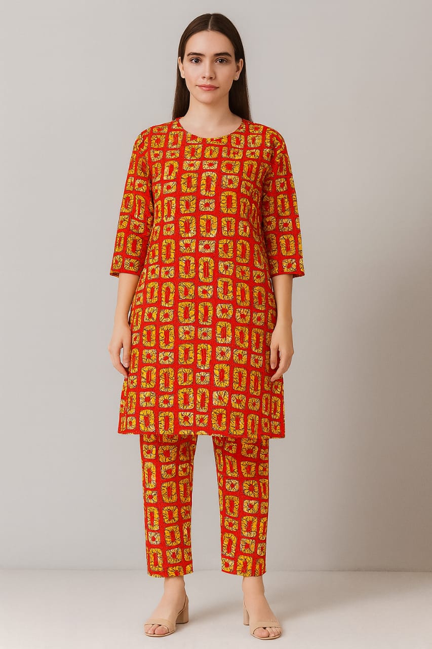 IMPRTED LINEN 2PC