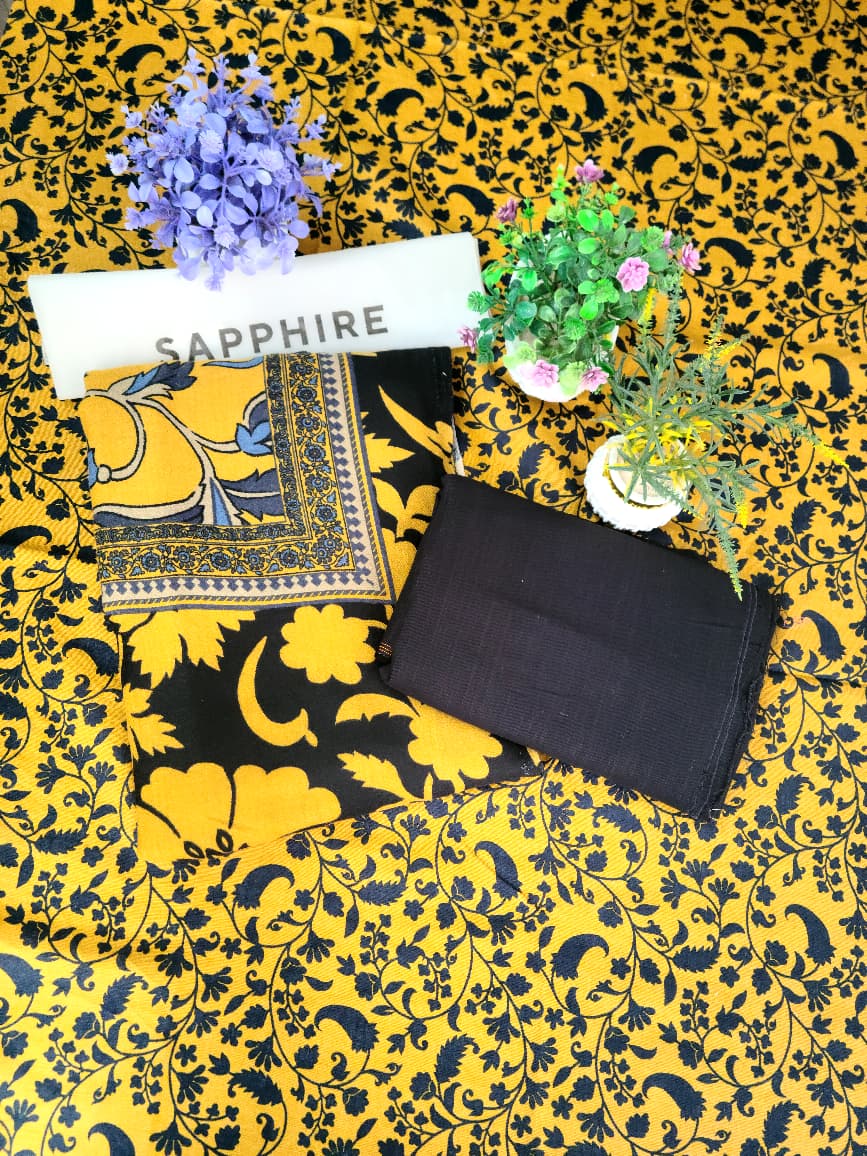 SAPPHIRE PRINTED KHADDAR 3PC