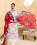 Alif by Eman Arts 03 Digital Print Embroidered Lawn Shirt & Fancy Voil Digital Print Dupatta