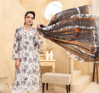 Alif by Eman Arts 05 Digital Print Embroidered Lawn Shirt & Fancy Voil Digital Print Dupatta