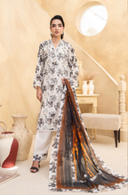 Alif by Eman Arts 05 Digital Print Embroidered Lawn Shirt & Fancy Voil Digital Print Dupatta