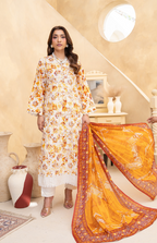 Alif by Eman Arts 06 Digital Print Embroidered Lawn Shirt & Fancy Voil Digital Print Dupatta