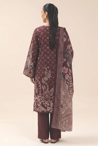 Beechtree 4119 3pc Printed Lawn Shirt & Dupatta