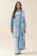 Beechtree 4150 3pc Printed Lawn Shirt & Dupatta