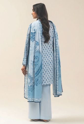 Beechtree 4150 3pc Printed Lawn Shirt & Dupatta