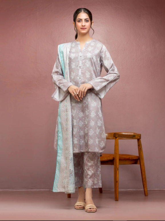 Edenrobe Allure Summer Collection 093 3pc Printed Lawn Shirt & Dupatta