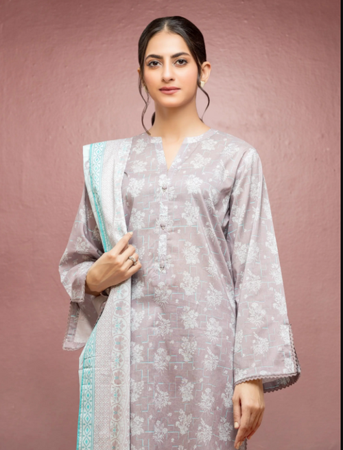 Edenrobe Allure Summer Collection 093 3pc Printed Lawn Shirt & Dupatta