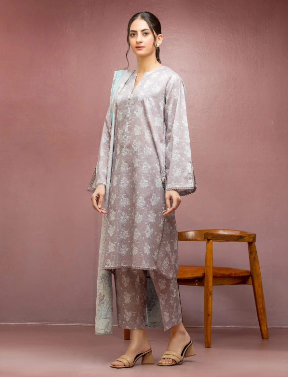 Edenrobe Allure Summer Collection 093 3pc Printed Lawn Shirt & Dupatta