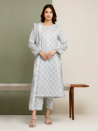 Edenrobe Allure Summer Collection 158 3pc Printed Lawn Shirt & Dupatta