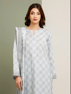 Edenrobe Allure Summer Collection 158 3pc Printed Lawn Shirt & Dupatta