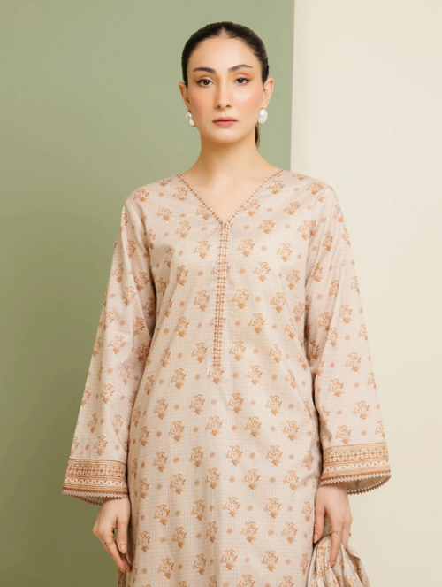 Edenrobe Allure Summer Collection 164 3pc Printed Lawn Shirt & Dupatta
