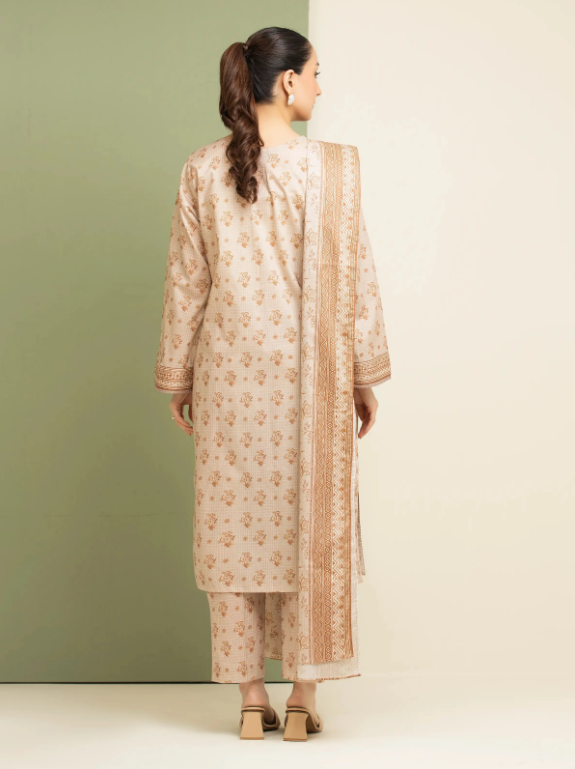 Edenrobe Allure Summer Collection 164 3pc Printed Lawn Shirt & Dupatta
