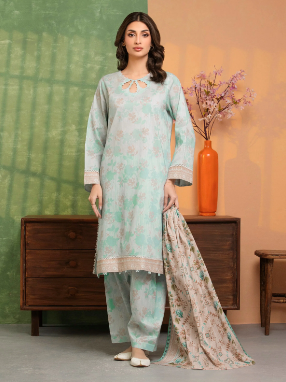 Edenrobe Allure Summer Collection 241 3pc Printed Lawn Shirt & Dupatta