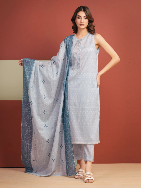 Edenrobe Allure Summer Collection 643 3pc Printed Lawn Shirt & Dupatta