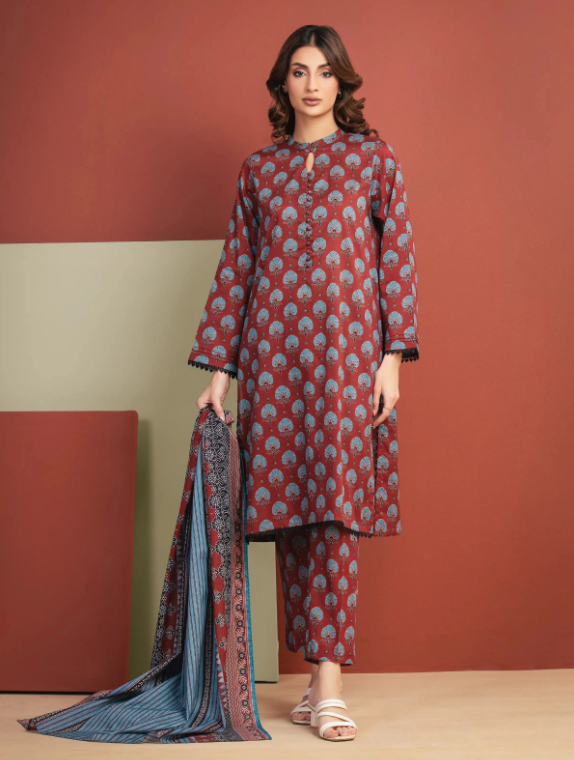 Edenrobe Allure Summer Collection 282 3pc Printed Lawn Shirt & Dupatta