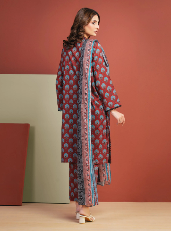 Edenrobe Allure Summer Collection 282 3pc Printed Lawn Shirt & Dupatta