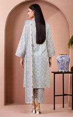 Edenrobe Allure Summer Collection 643 3pc Printed Lawn Shirt & Dupatta