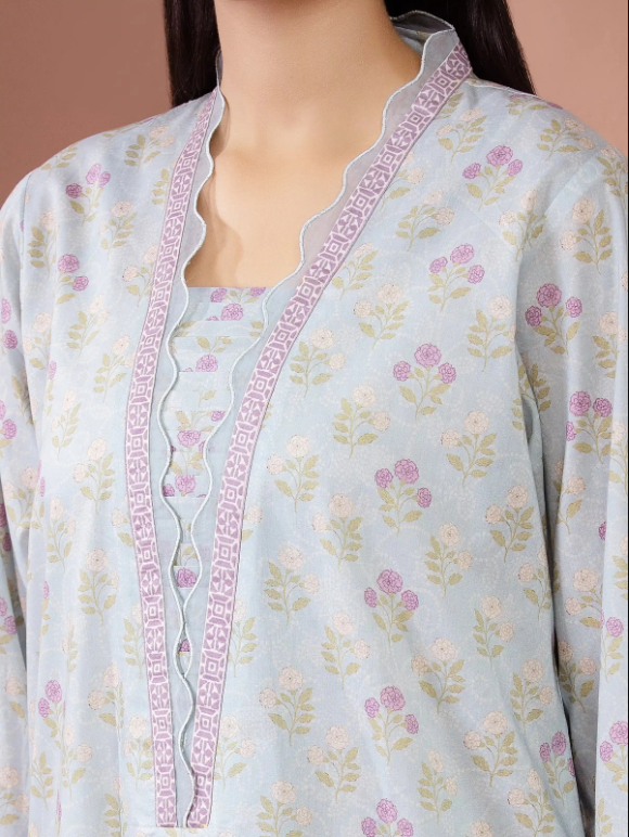 Edenrobe Allure Summer Collection 643 3pc Printed Lawn Shirt & Dupatta