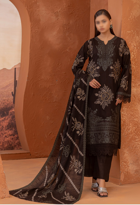 Fantak Suffuse Design 01 Embroidered Shirt and Dupatta