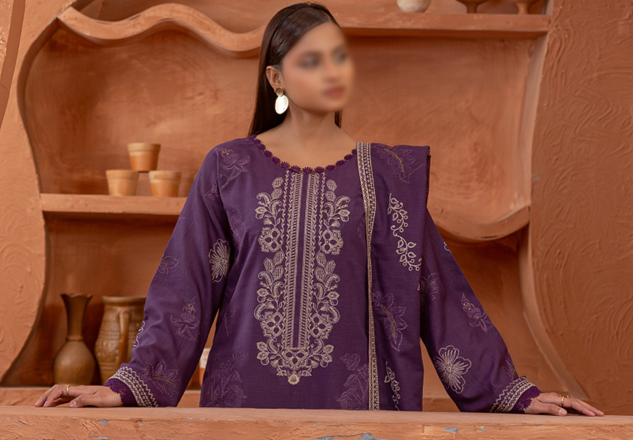 Fantak Suffuse Design 04 Embroidered Shirt and Dupatta