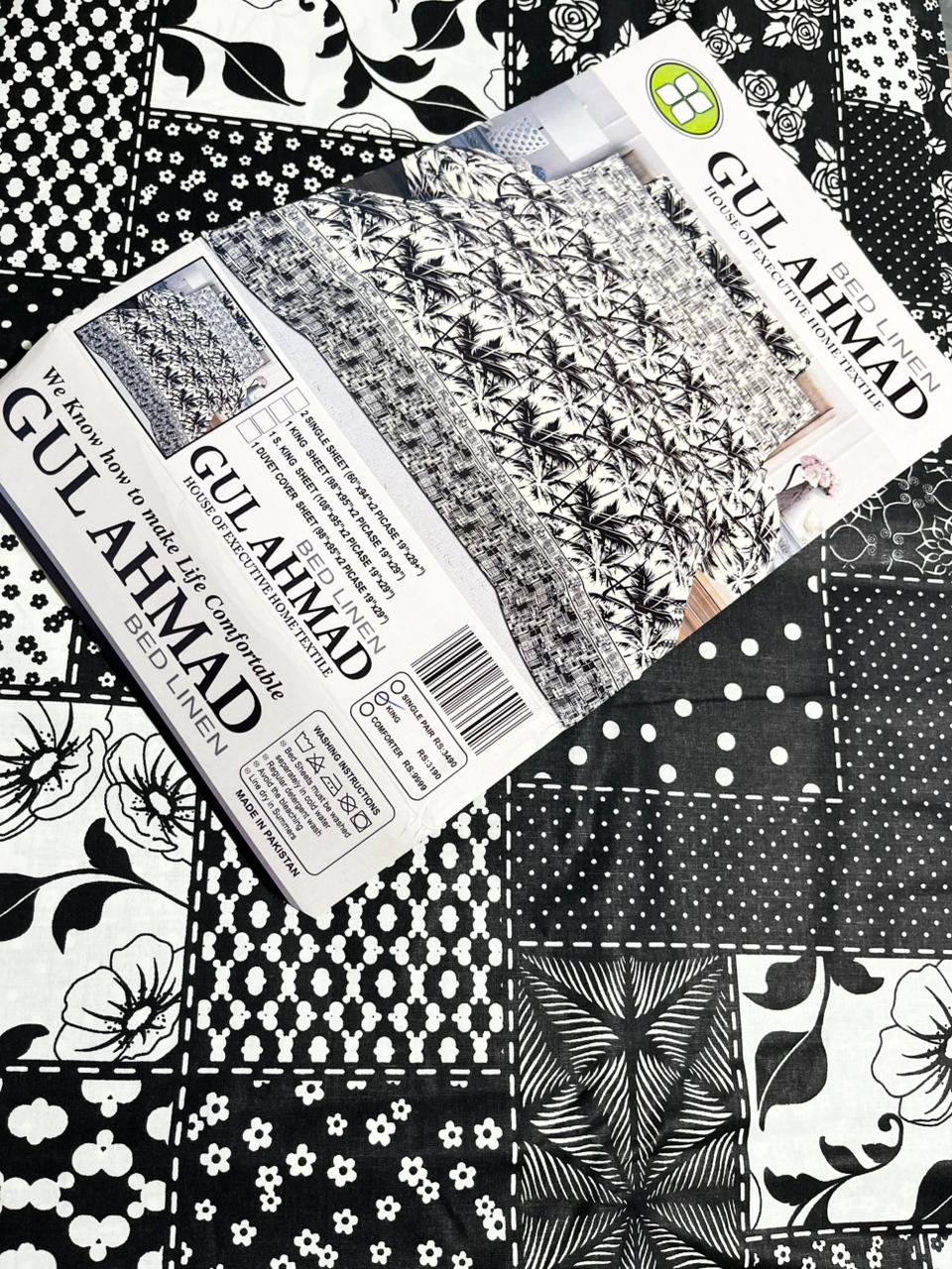 Gul Ahmed Pure Cotton Bed Sheets