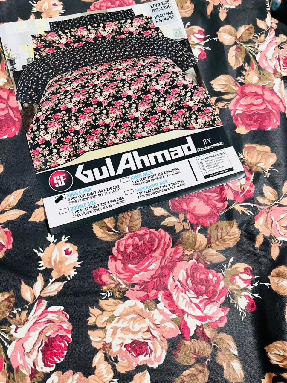 Gul Ahmed Pure Cotton Bed Sheets