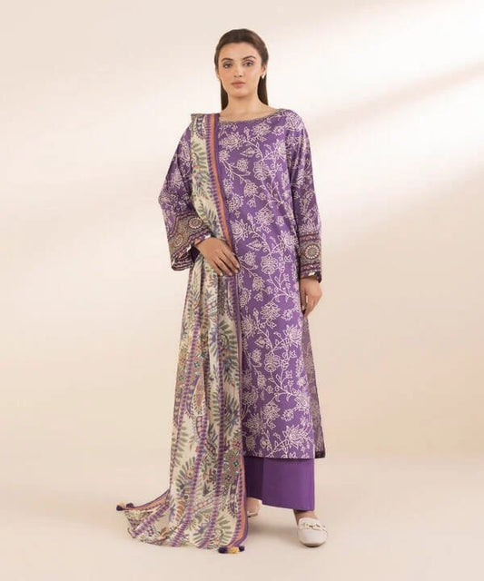 SAPPHIRE 3 PIECE -EMRROIDERED LAWN SUIT